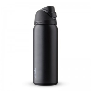 Black Owala 32oz FreeSip® Stainless Steel Water Bottle | GUQ7871XX