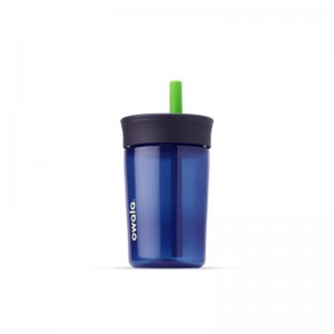 Dark Blue Owala 15oz Kids Tumbler Plastic Water Bottle | GHT2137GP