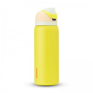 Yellow Owala 32oz FreeSip® Stainless Steel Water Bottle | GGE2363DK