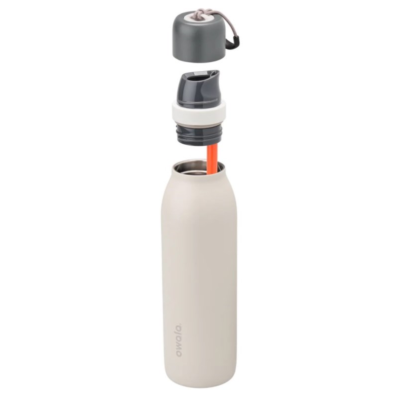 Beige Owala 18oz FreeSip® Twist Stainless Steel Water Bottle | JSU249MG