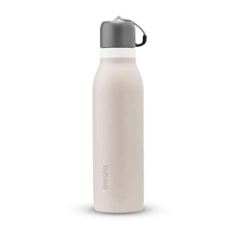 Beige Owala 18oz FreeSip® Twist Stainless Steel Water Bottle | JSU249MG