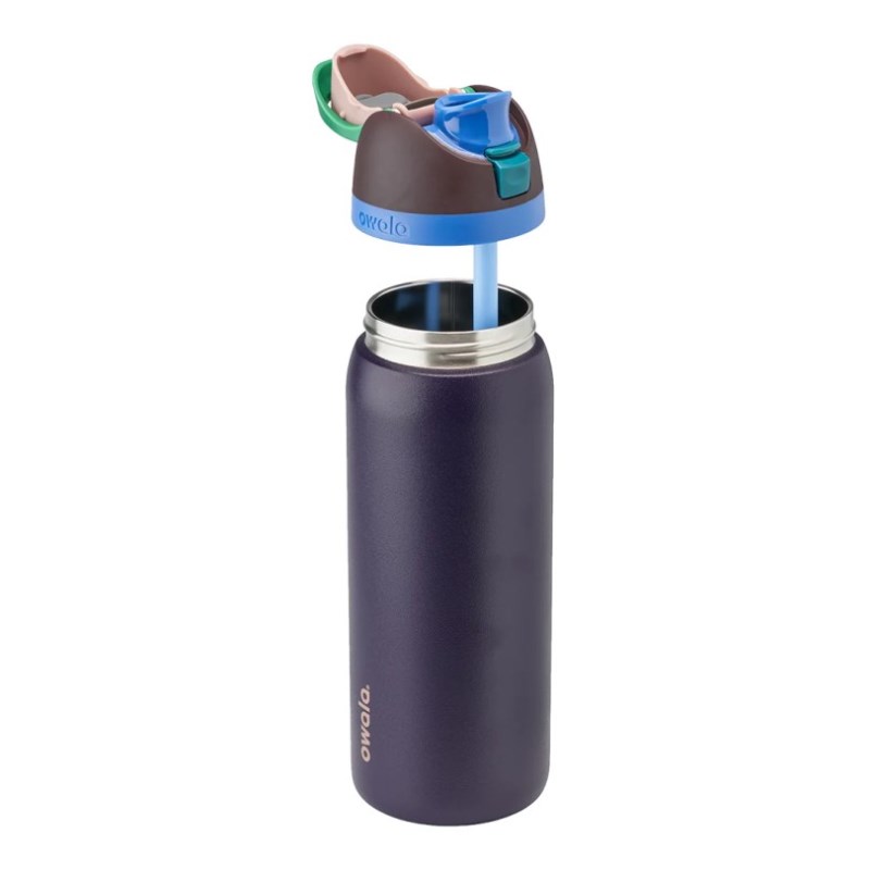 Black Owala 32oz FreeSip® Stainless Steel Water Bottle | LXN5730ZC