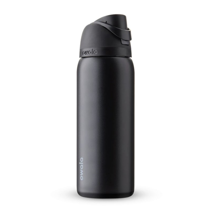 Black Owala 32oz FreeSip® Stainless Steel Water Bottle | GUQ7871XX