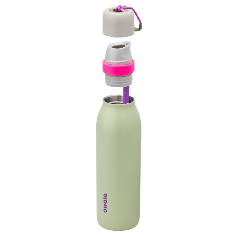 Green Owala 18oz FreeSip® Twist Stainless Steel Water Bottle | ZYI7681WL