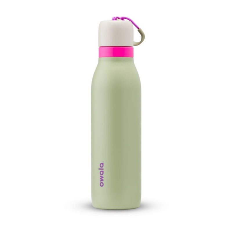 Green Owala 18oz FreeSip® Twist Stainless Steel Water Bottle | ZYI7681WL