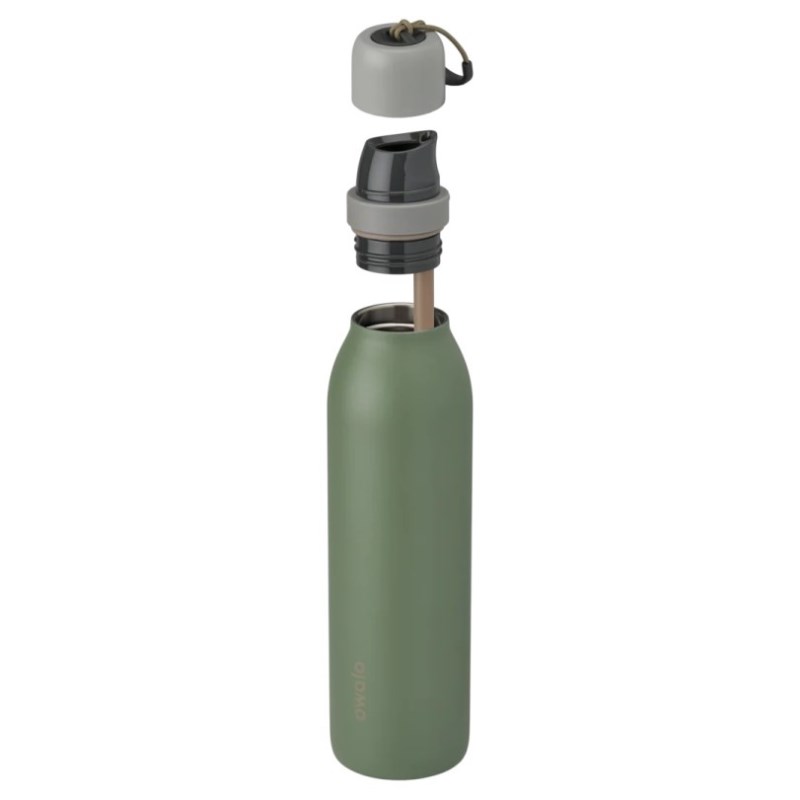 Green Owala 24oz FreeSip® Twist Stainless Steel Water Bottle | UAH1695GN