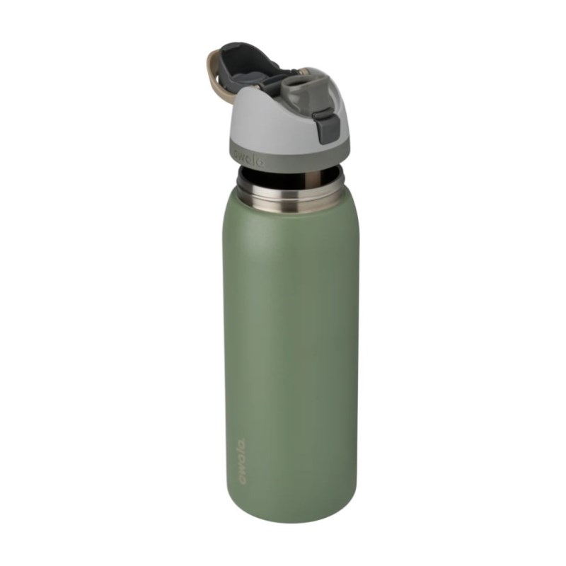 Green Owala 40oz FreeSip® Stainless Steel Water Bottle | QJU4129YX