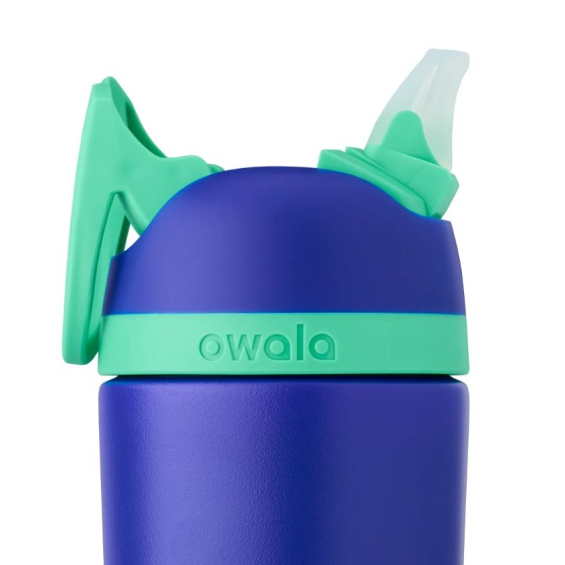 Grey Black Owala 14oz Kids Stainless Steel Flip™ Water Bottle | URS83100TS